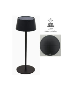 AURORA ΗΛΙΑΚΟ LED ΦΟΡΗΤΟ ΦΩΤΙΣΤΙΚΟ ΜΑΥΡΟ LUTEC  1-T6923201012