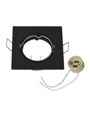ΣΠΟΤ ΧΩΝΕΥΤΟ ΚΙΝΗΤΟ 80Χ80mm 1xMR16/GU10 MAX 50W ΑΛΟΥΜΙΝΙΟΥ ΜΑΥΡΟ UNIVERSE UNIVERSE  2-U006880