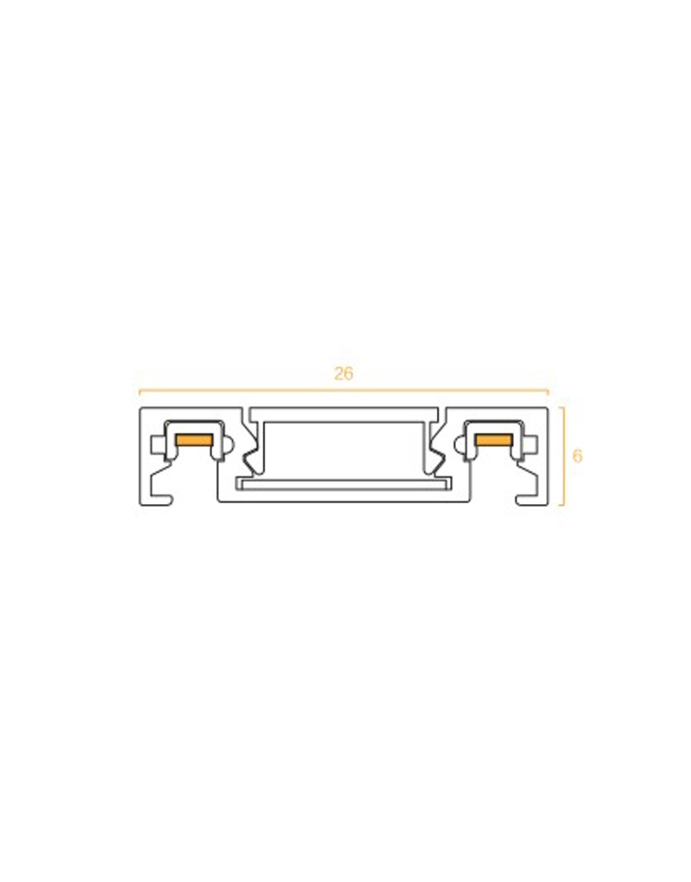 ΡΑΓΑ ΜΑΓΝΗΤΙΚΗ 48V SLIM 3 ΜΕΤΡΗ + DUST PROOF + ΤΑΠΑ ΜΑΥΡΗ UNIVERSE UNIVERSE 2-U016858 - Image 2