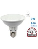 ΛΑΜΠΑ LED SMD PAR30 9W E27 38° IP20 5CCT 2700K-3000K-4000K-5000K-6500K 220-240V 900lm UNIVERSE UNIVERSE  2-U016889