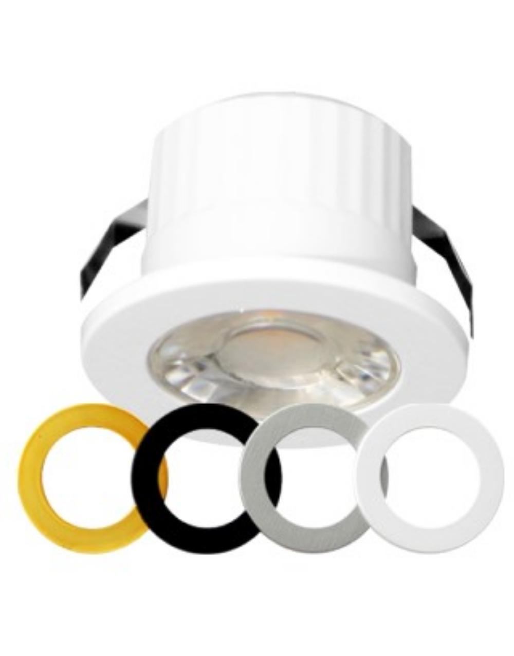 SPOT ΧΩΝΕΥΤΟ LED Φ3,5 3W 270lm 38° 3CCT 3000K-4000K-6000K ΠΛΑΣΤΙΚΟ ΛΕΥΚΟ/ΑΣΗΜΙ/ΜΑΥΡΟ/ΧΡΥΣΟ UNIVERSE UNIVERSE 2-U016919
