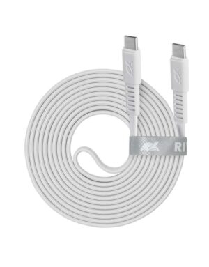 Rivacase PS6005 WT12 Type-C / Type-C καλώδιο 2,1m λευκό   2-DVPS6005WT21